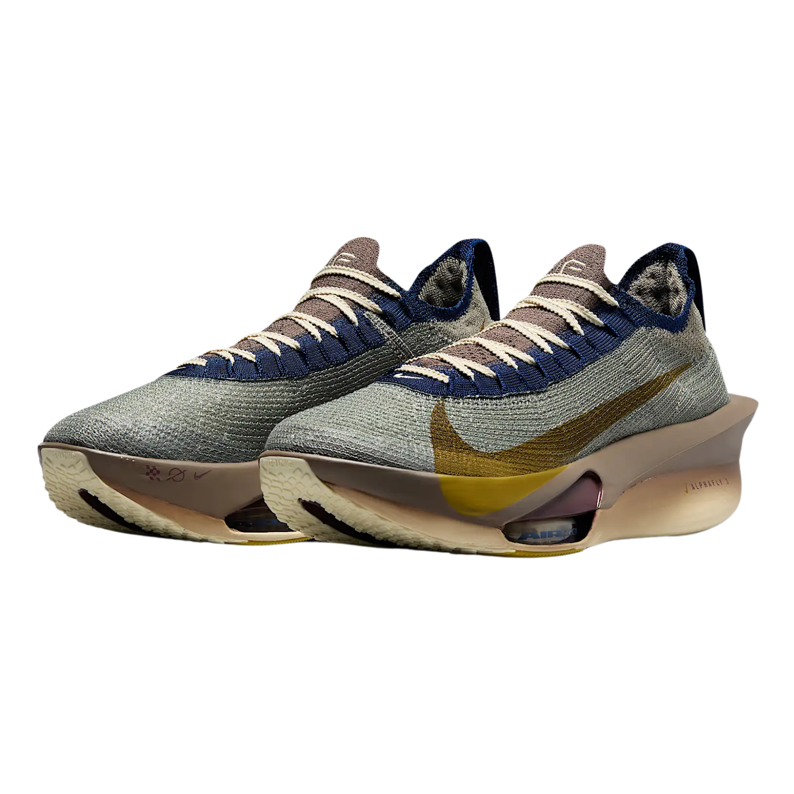 NIKE Alphafly 3 Premium Mens FOOTWEAR - Mens Carbon Plate LIGHT ARMY/IRONSTONE/LIGHT KHAKI/DESERT MOSS