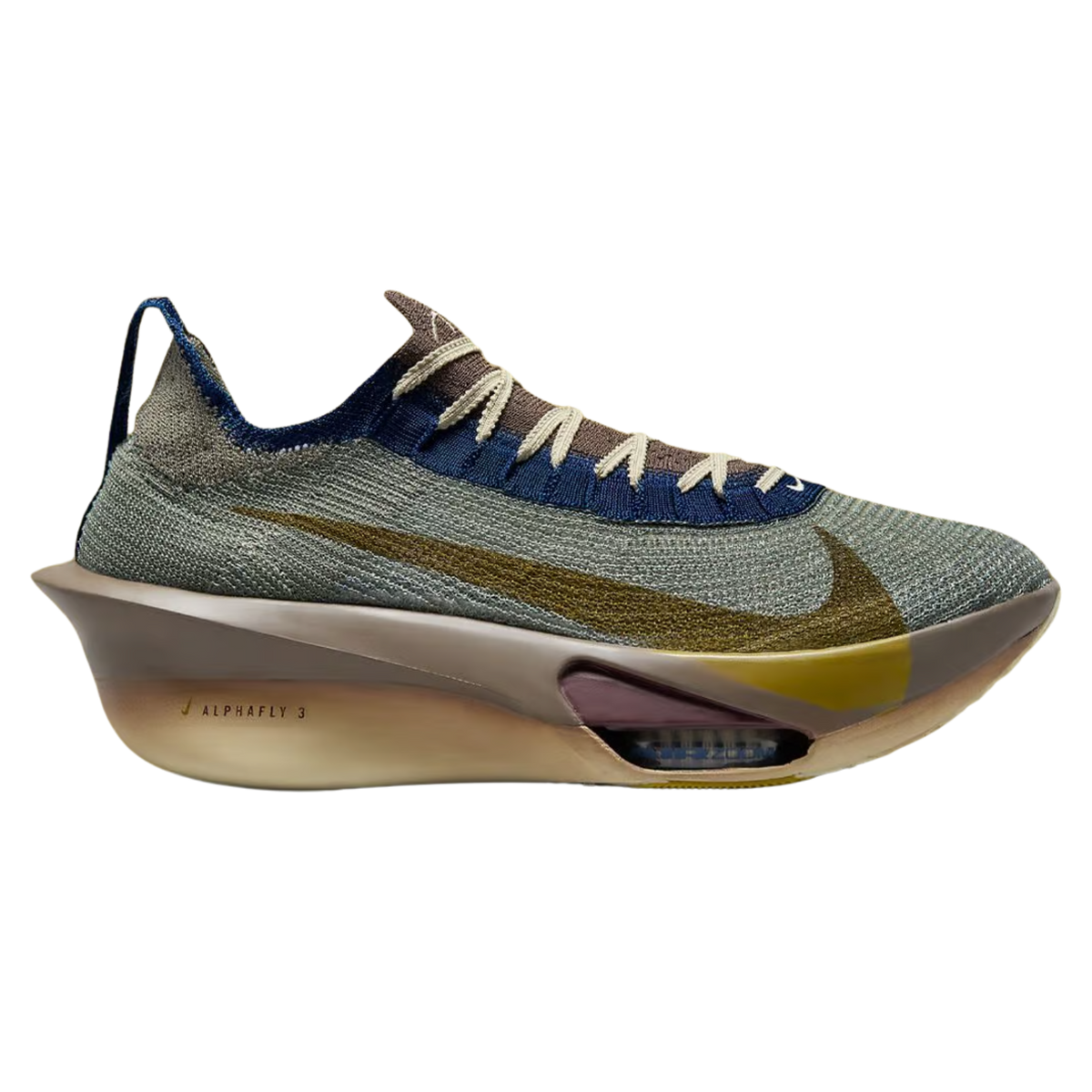 NIKE Alphafly 3 Premium Mens FOOTWEAR - Mens Carbon Plate LIGHT ARMY/IRONSTONE/LIGHT KHAKI/DESERT MOSS