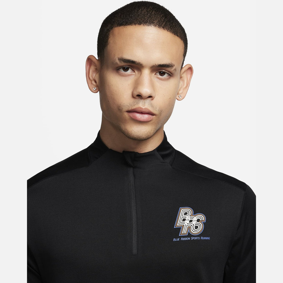 NIKE BRS Dri-FIT 1/2-Zip Running Top Mens APPAREL - Mens Long Sleeve Tops