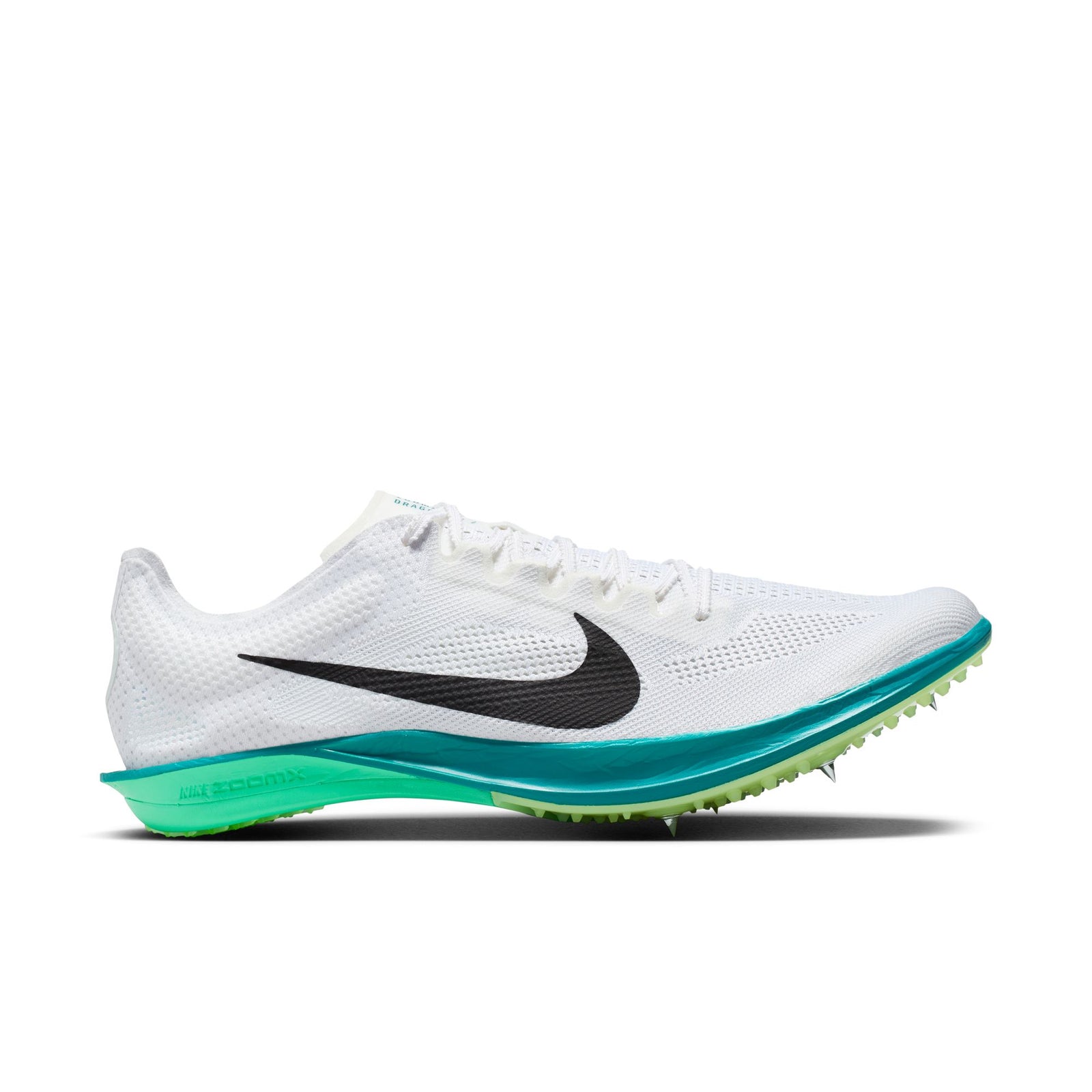 NIKE Dragonfly 2 Unisex FOOTWEAR - Unisex Track Spikes WHITE/BLACK-BRIGHT SPRUCE