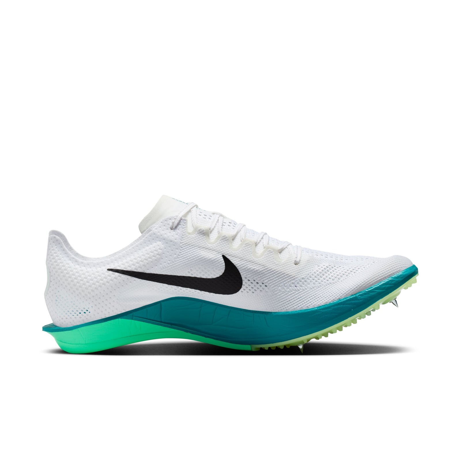 NIKE Dragonfly 2 Unisex FOOTWEAR - Unisex Track Spikes WHITE/BLACK-BRIGHT SPRUCE