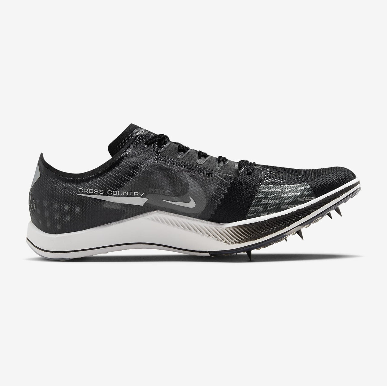 NIKE Dragonfly XC Unisex FOOTWEAR - Unisex Track Spikes BLACK/METALLIC SILVER