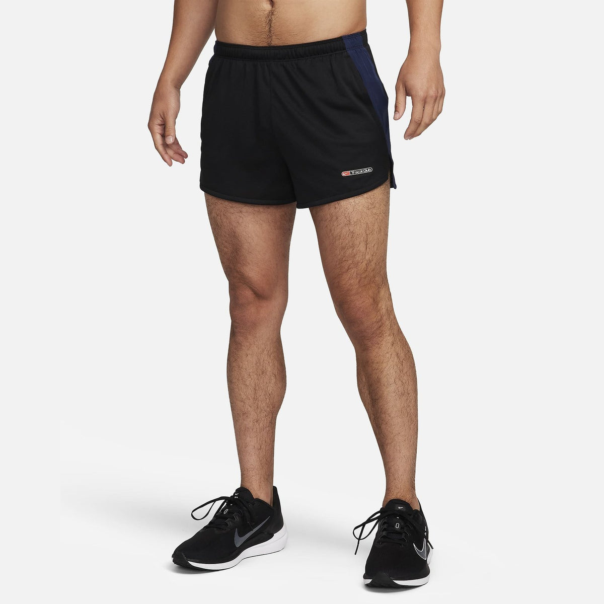 Nike Dri-FIT 3&quot; Brief-Lined Running Shorts Mens APPAREL - Mens Shorts BLACK/MIDNIGHT/SUMMIT WHITE