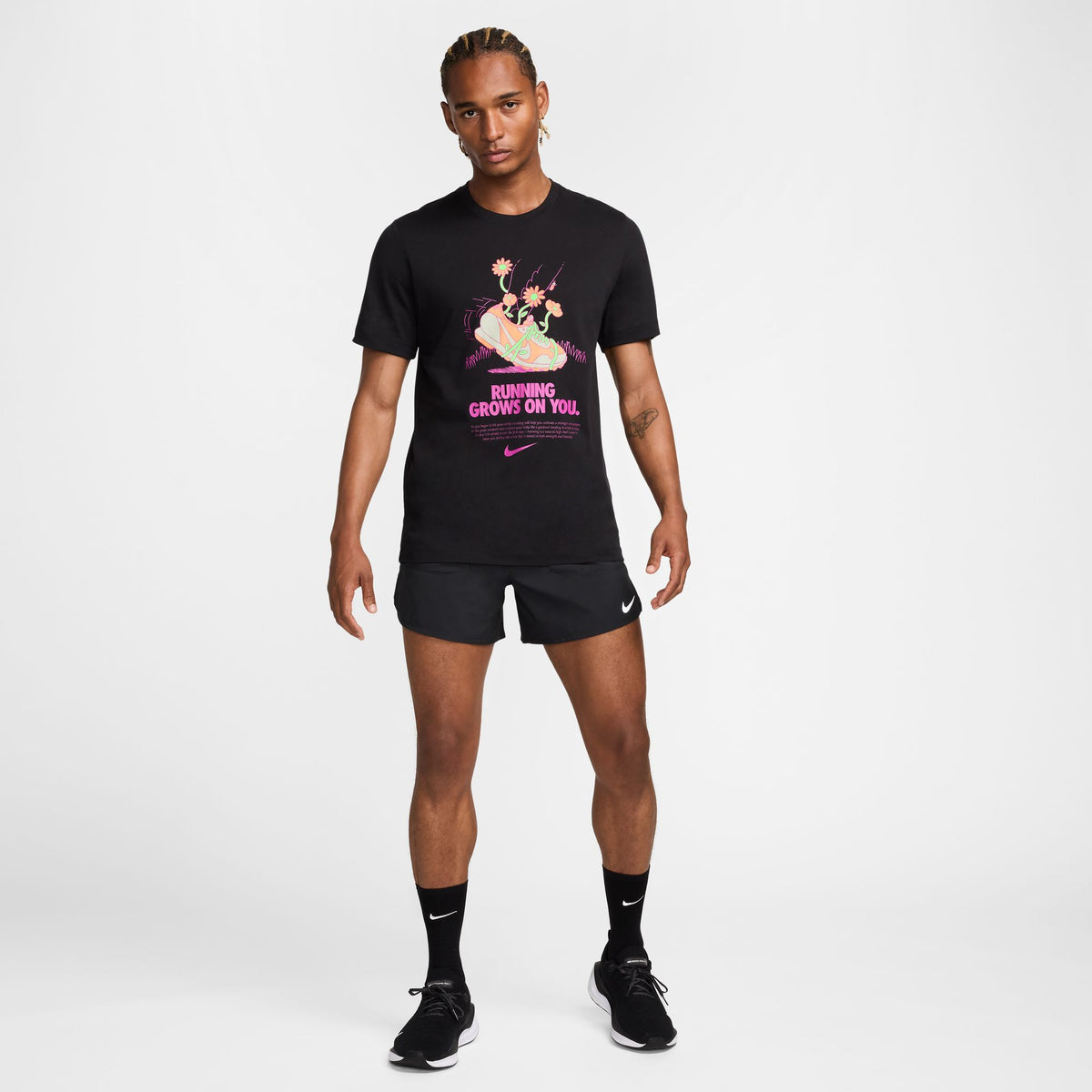 NIKE Dri-FIT Running Grows On You Tee Mens APPAREL - Mens T-Shirts