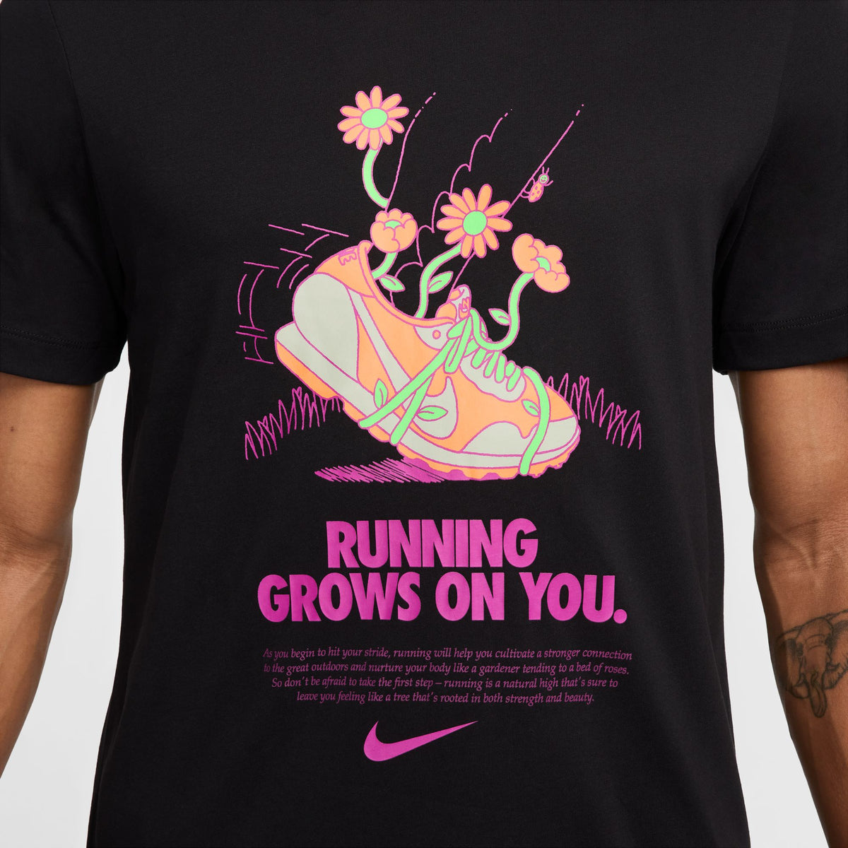NIKE Dri-FIT Running Grows On You Tee Mens APPAREL - Mens T-Shirts