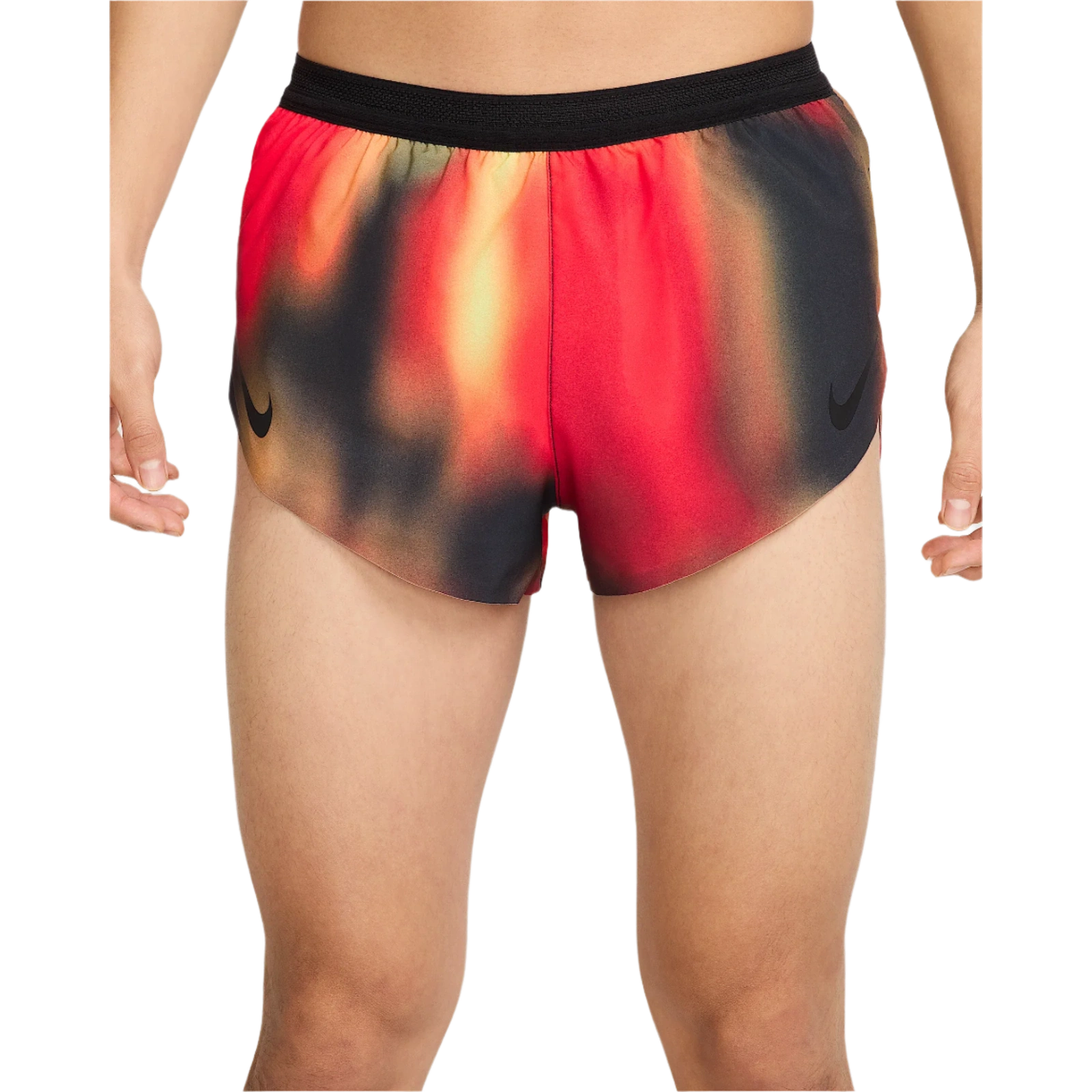 NIKE Dri-Fit ADV Aeroswift Elite Entry 2" Shorts Mens APPAREL - Mens Shorts LIGHT LEMON TWIST/LIGHT CRIMSON/BLACK