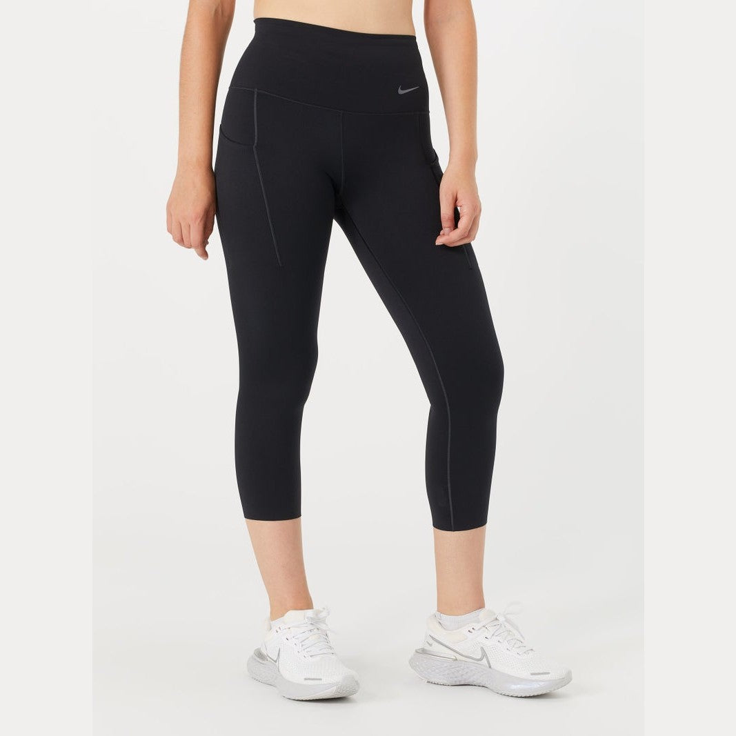 Nike Dri-Fit Swift Hi-Rise 4&quot; Tights Womens APPAREL - Womens Tights BLACK/BLACK