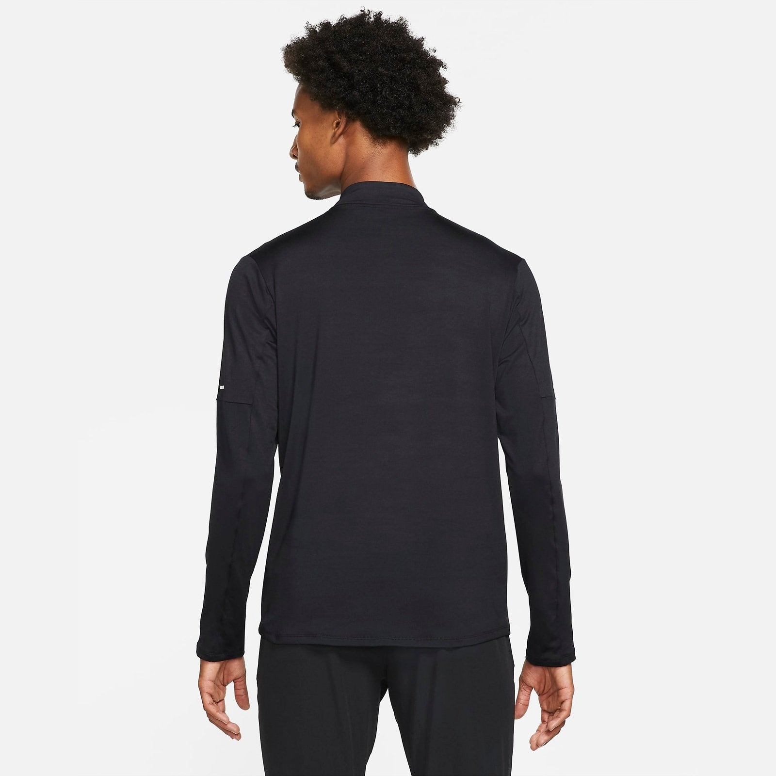 NIKE Element Mens APPAREL - Mens Long Sleeve Tops BLACK/SILVER REFLECTIVE