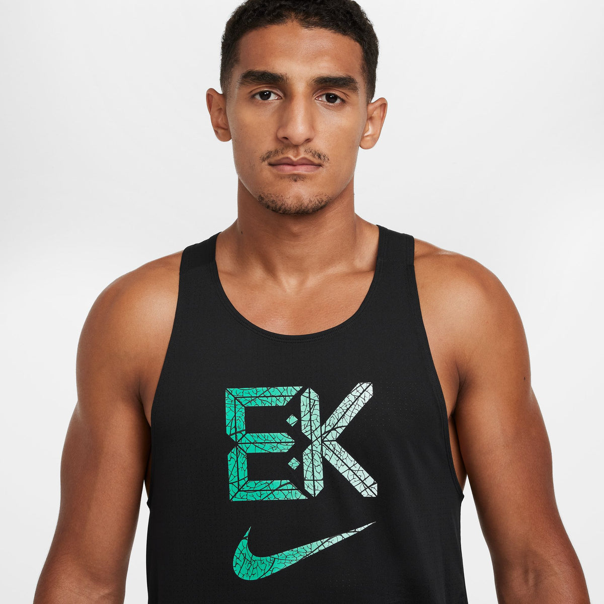 Nike Fast &quot;Kipchoge&quot; Men&#39;s Dri-FIT Running Singlet APPAREL - Mens Singlets BLACK/STADIUM GREEN