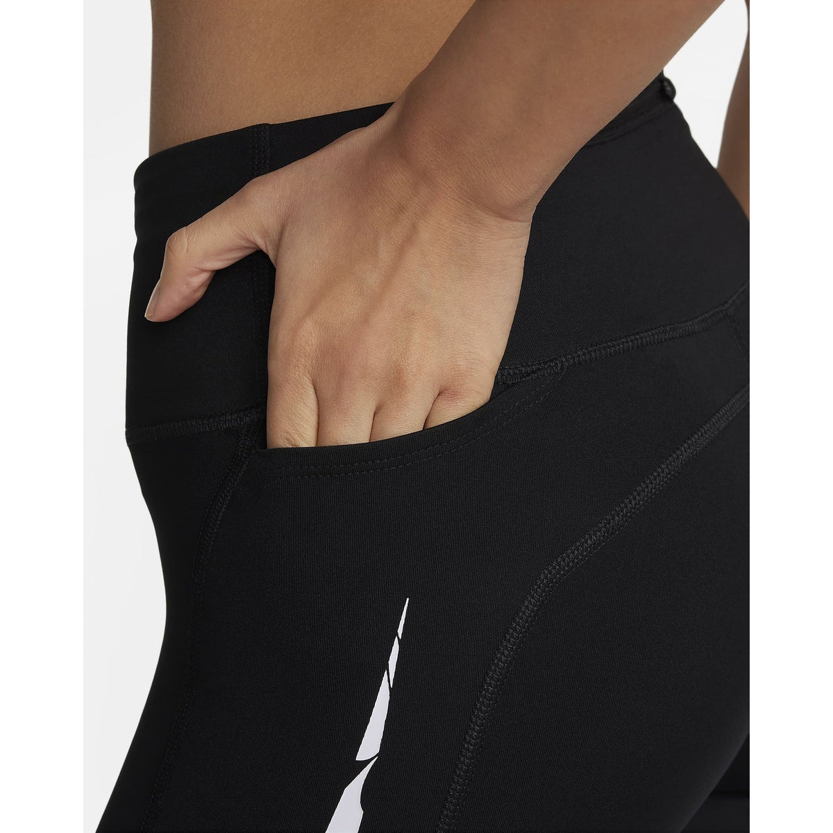 Nike Fast Mid-Rise 7/8 Running Leggings with Pockets Womens APPAREL - Womens Tights 