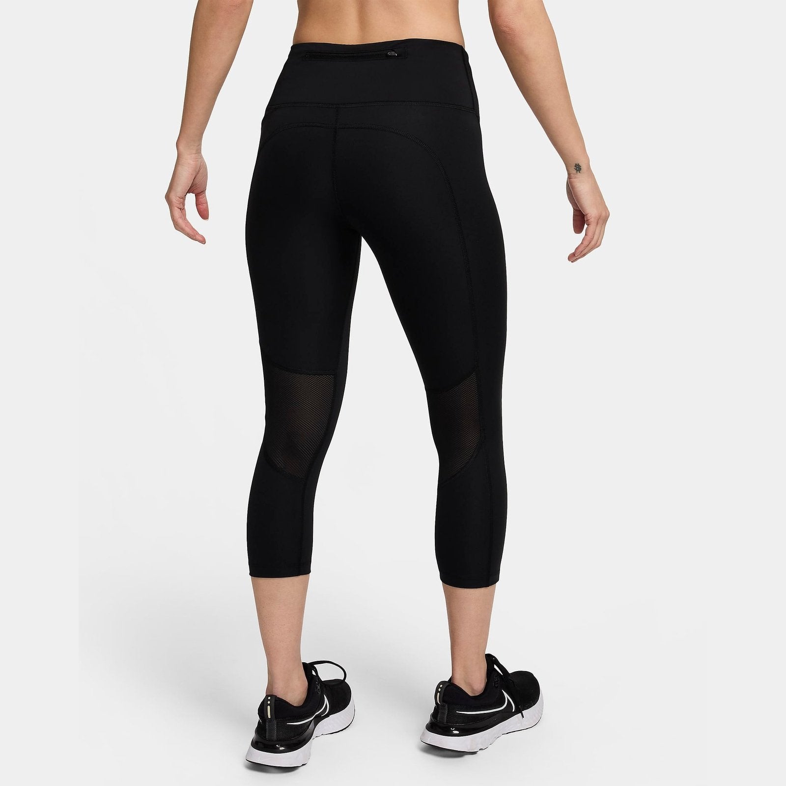 NIKE Fast Mid-Rise Crop Leggings Women's APPAREL - Womens Tights BLACK