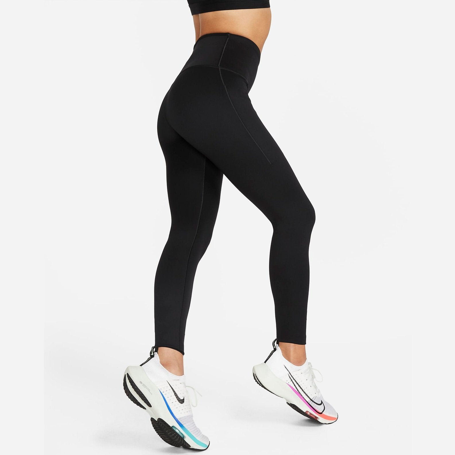 NIKE Go High Rise 7/8 Length Legging Womens APPAREL - Womens Tights BLACK/BLACK