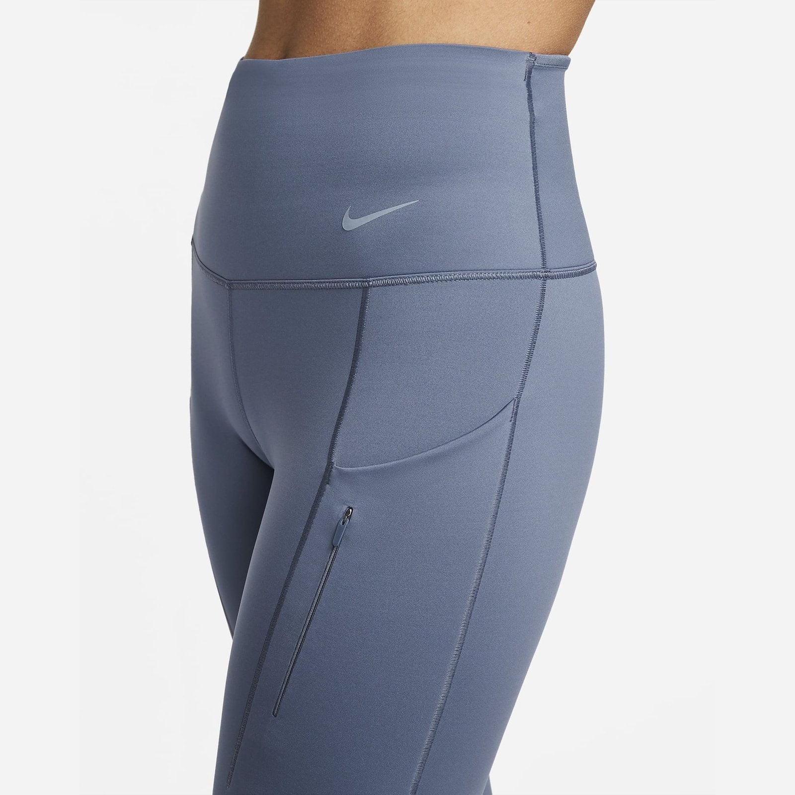 Nike Fast Mid-Rise Crop Running Leggings Blue (Blue, X Small
