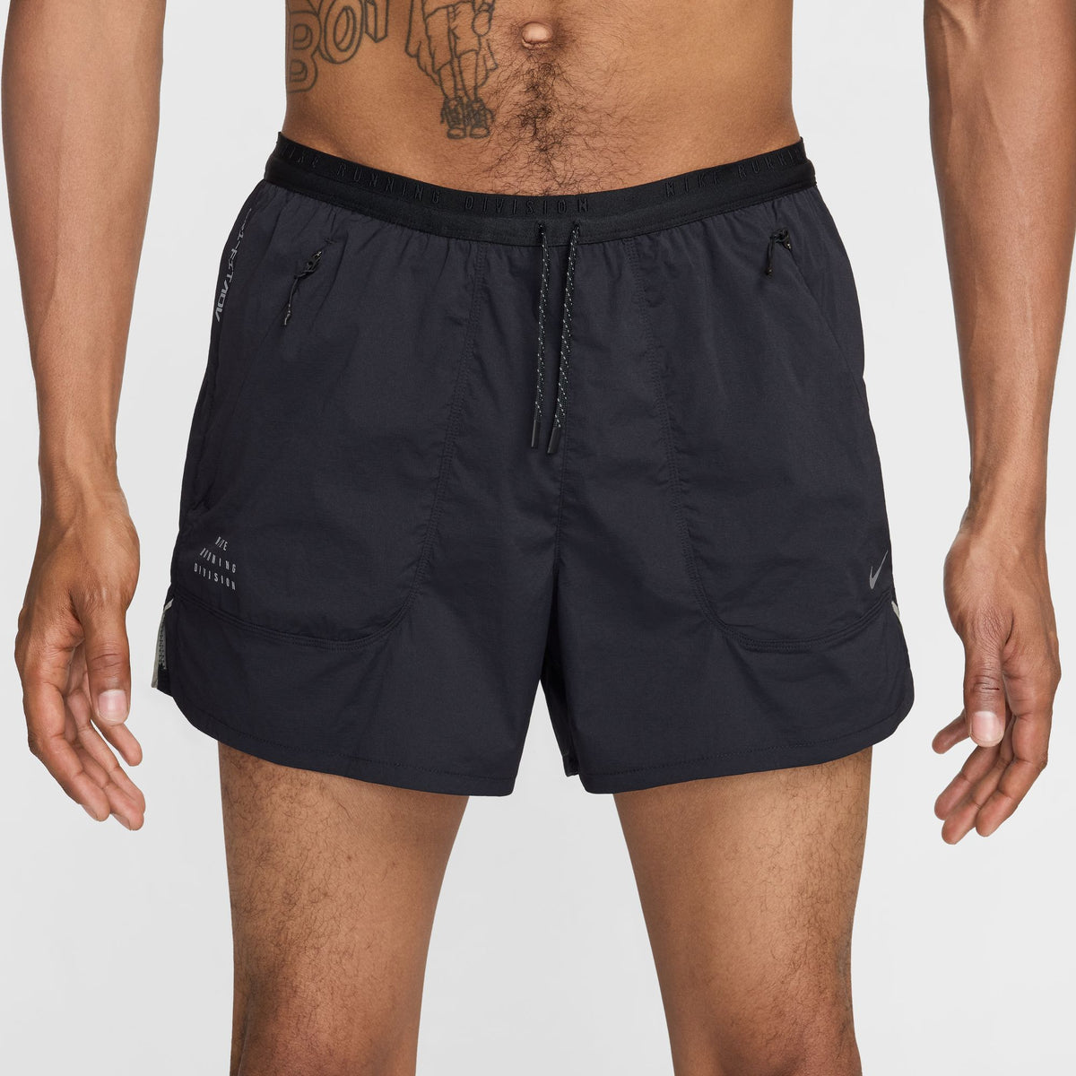 NIKE Mens Running Division Dri-FIT ADV 2-in-1 Running Shorts APPAREL - Mens Shorts BLACK/BLACK