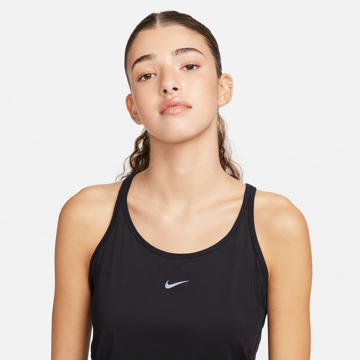 NIKE One Classic Womens Dri-FIT Strappy Tank Top APPAREL - Womens Tanks BLACK/BLACK