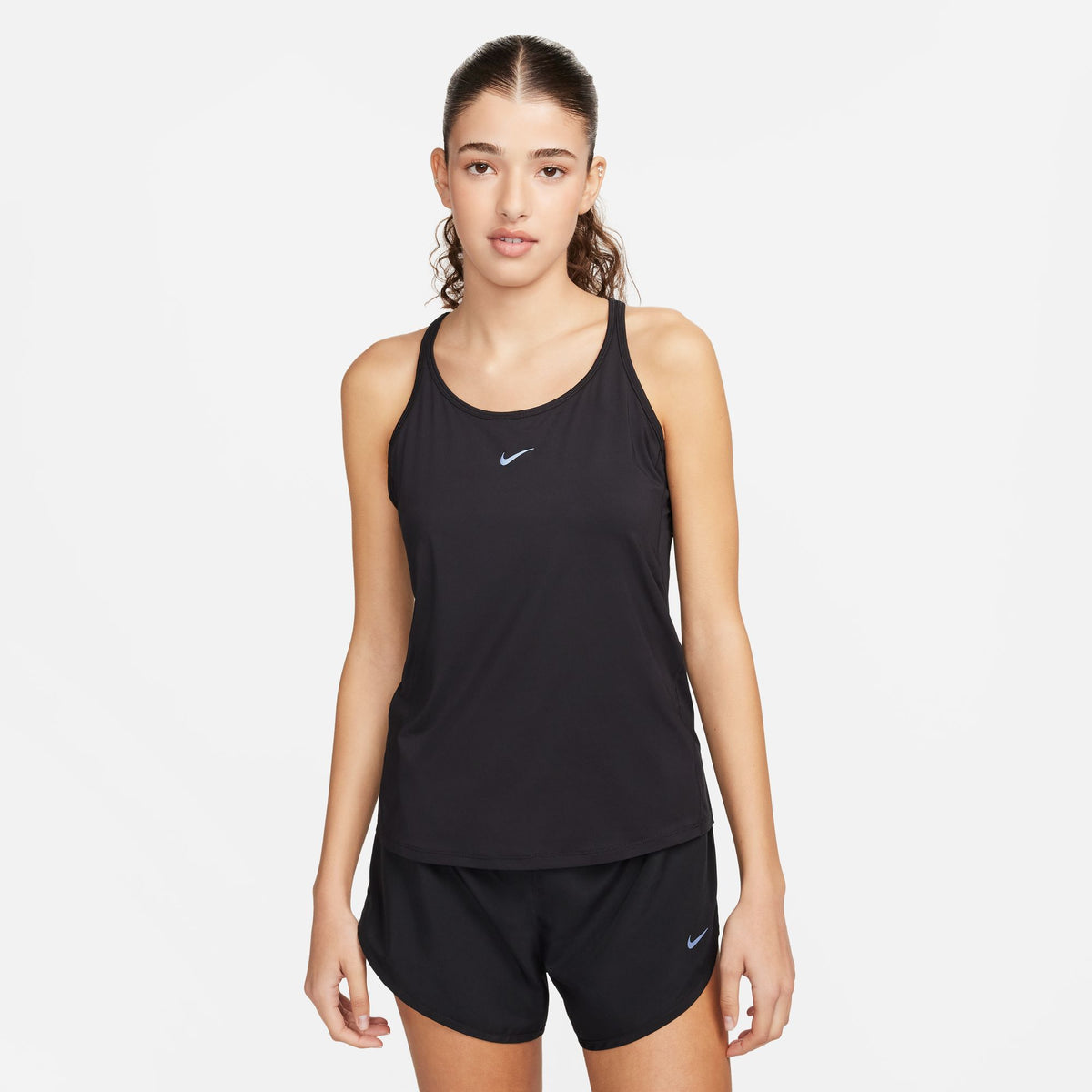 Nike One Classic Women&#39;s Dri-FIT Strappy Tank Top APPAREL - Womens Tanks BLACK/BLACK