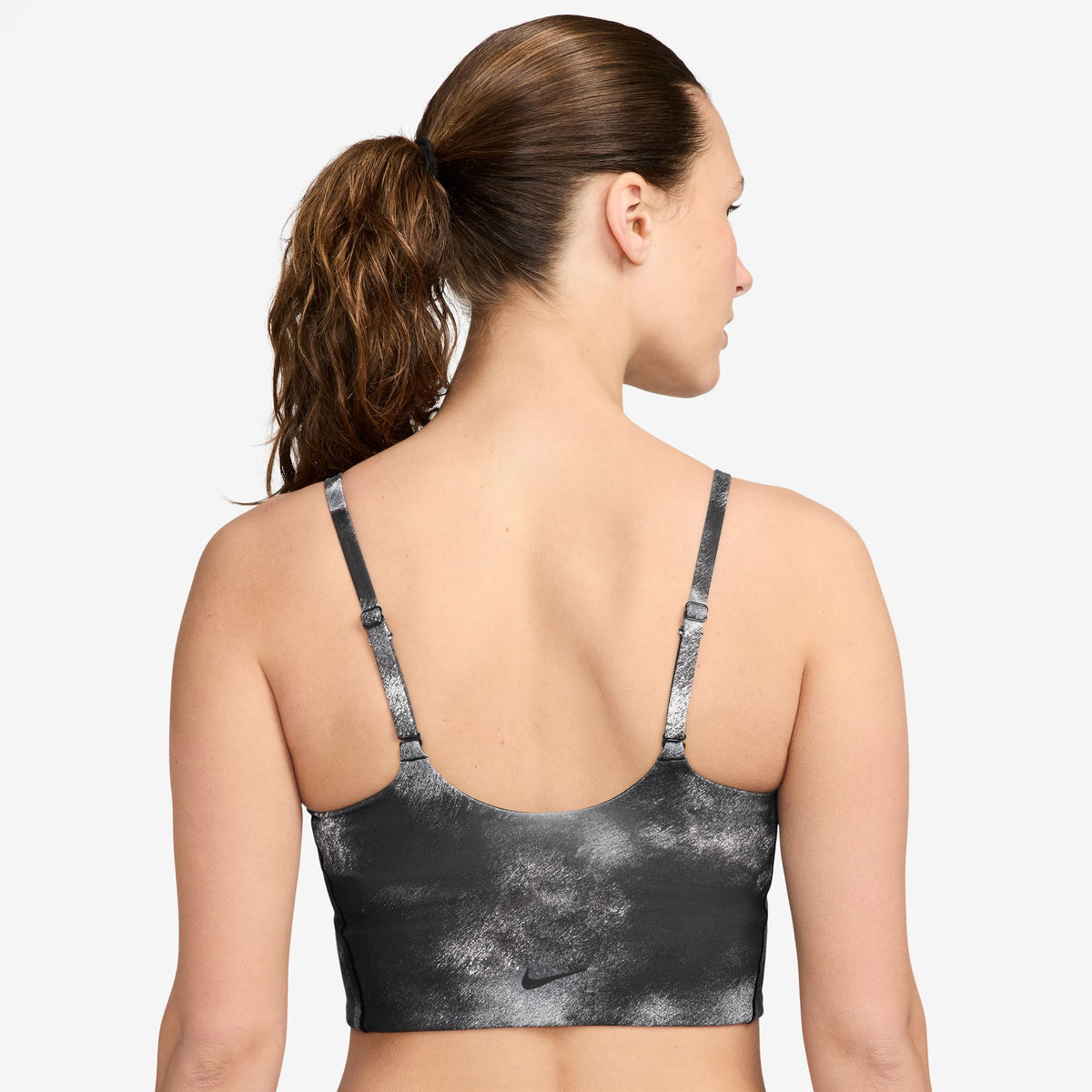 NIKE One Convertible Womens Light-Support Lightly Lined Longline Printed Sports Bra APPAREL - Womens Bras