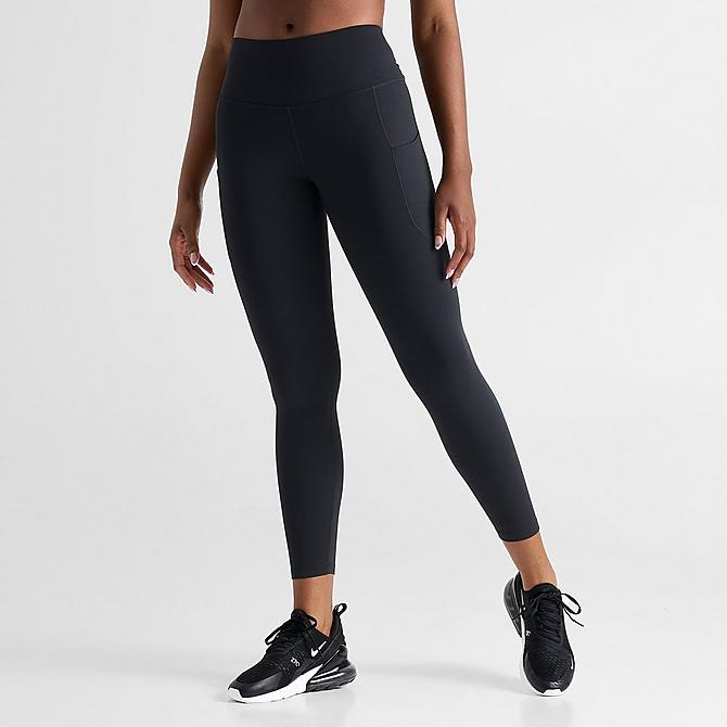 Nike One Dri-Fit Hi-Rise 8&quot; Tights Womens APPAREL - Womens Tights BLACK/BLACK