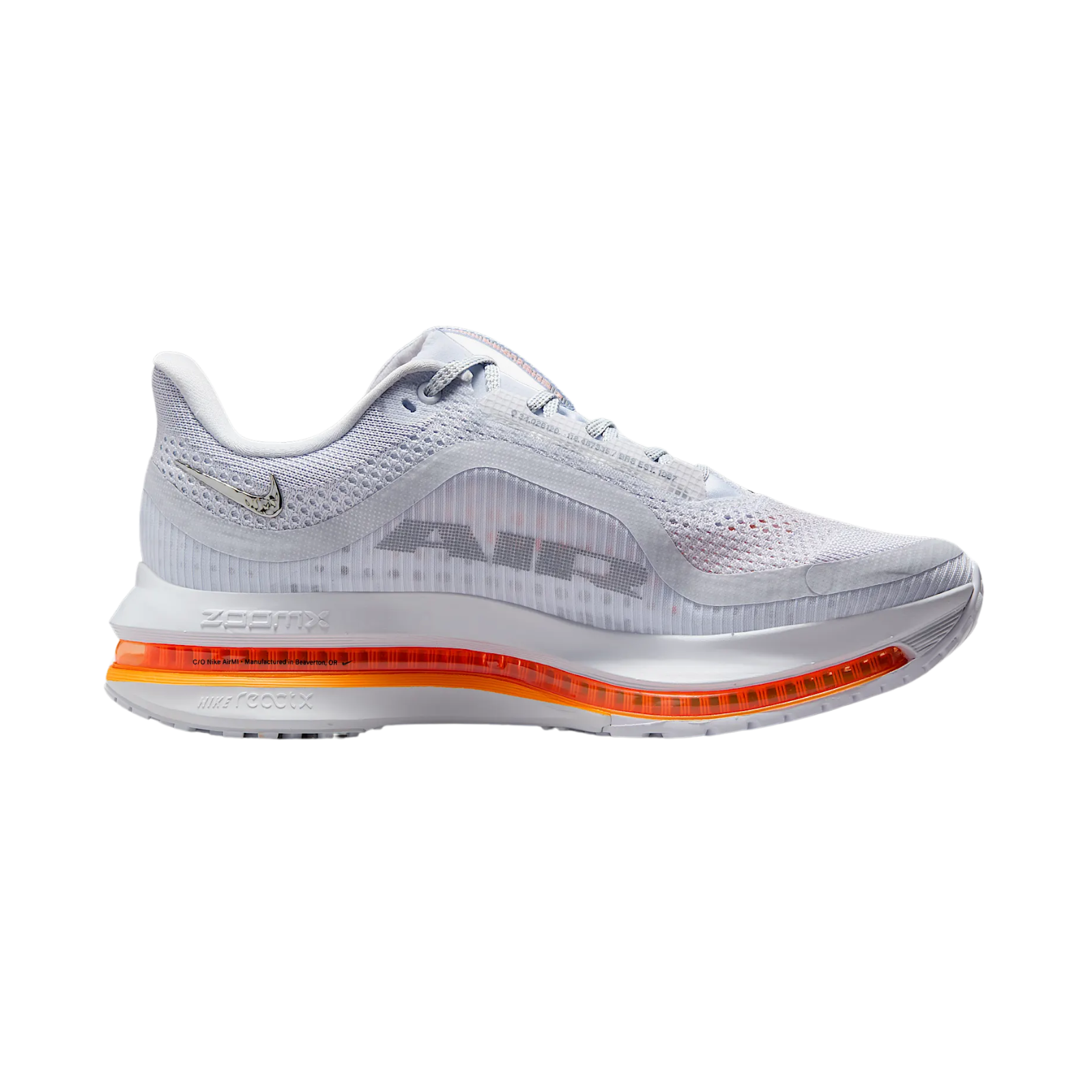 NIKE Pegasus Premium Womens FOOTWEAR - Womens Neutral FOOTBALL GREY/MULTI COLOR/TOTAL ORANGE