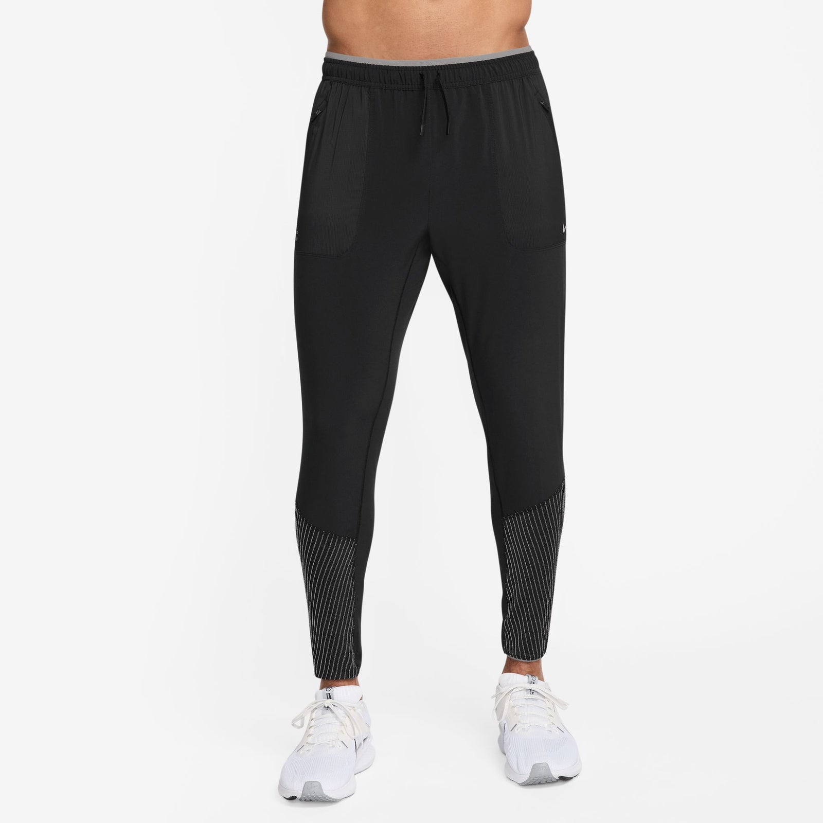 NIKE Phenom Running Division Pants Mens APPAREL - Mens Bottoms BLACK/REFLECTIVE SILVER