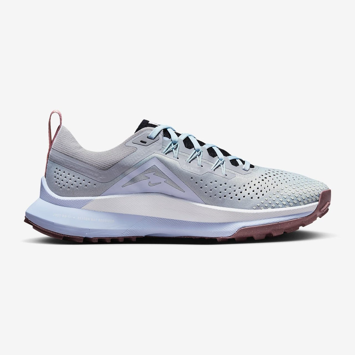 NIKE React Pegasus Trail 4 Womens FOOTWEAR - Womens Trail LT SMOKE GRE/WHITE-BLACK