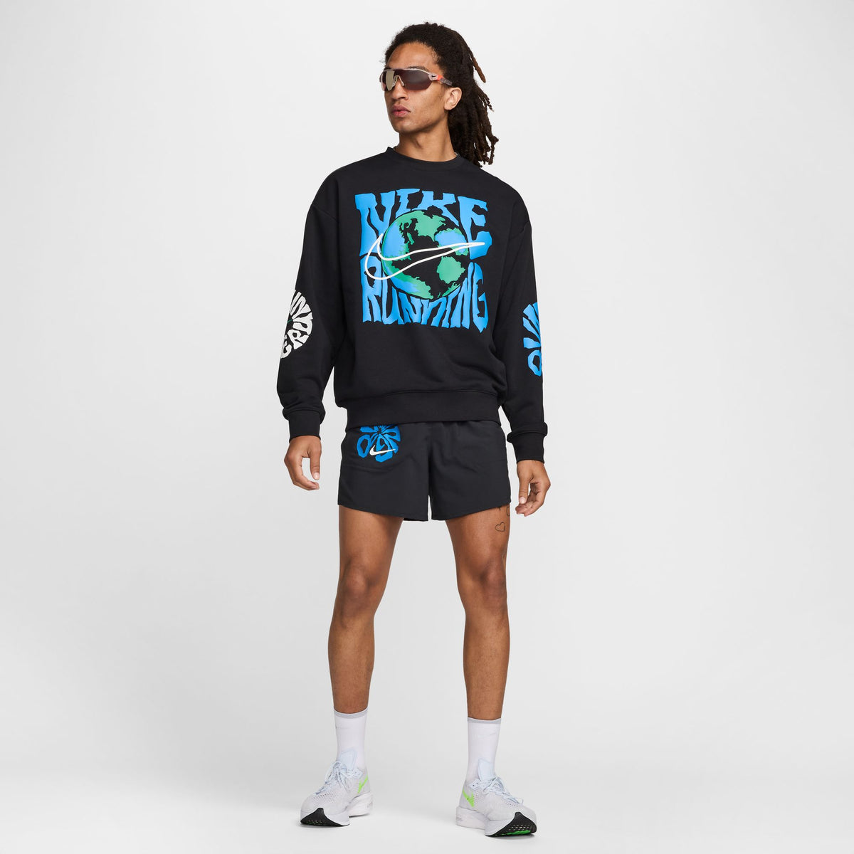 NIKE Run Energy Mens Dri-FIT Fleece Running Crew APPAREL - Mens Long Sleeve Tops