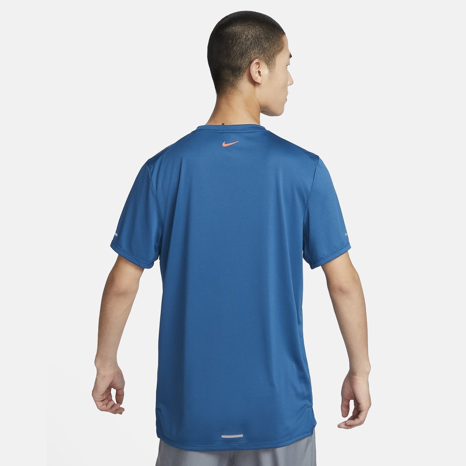 NIKE Running Energy Rise 365 Men's T-Shirt APPAREL - Mens T-Shirts COURT BLUE/SAFETY ORANGE