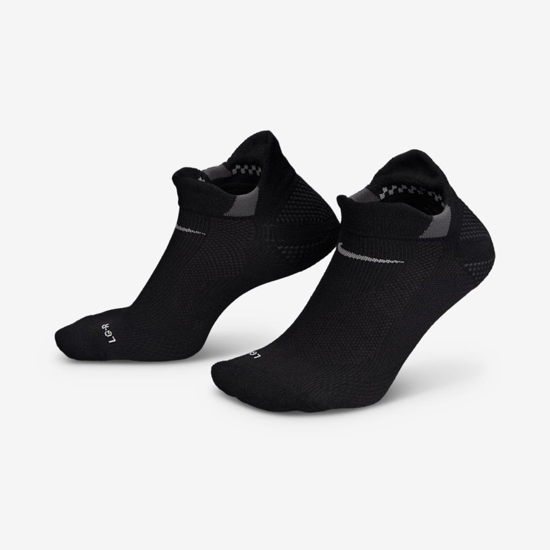 Nike Running Lightweight No-Show Socks GEAR - Socks BLACK/DARK SMOKE GREY/PURE