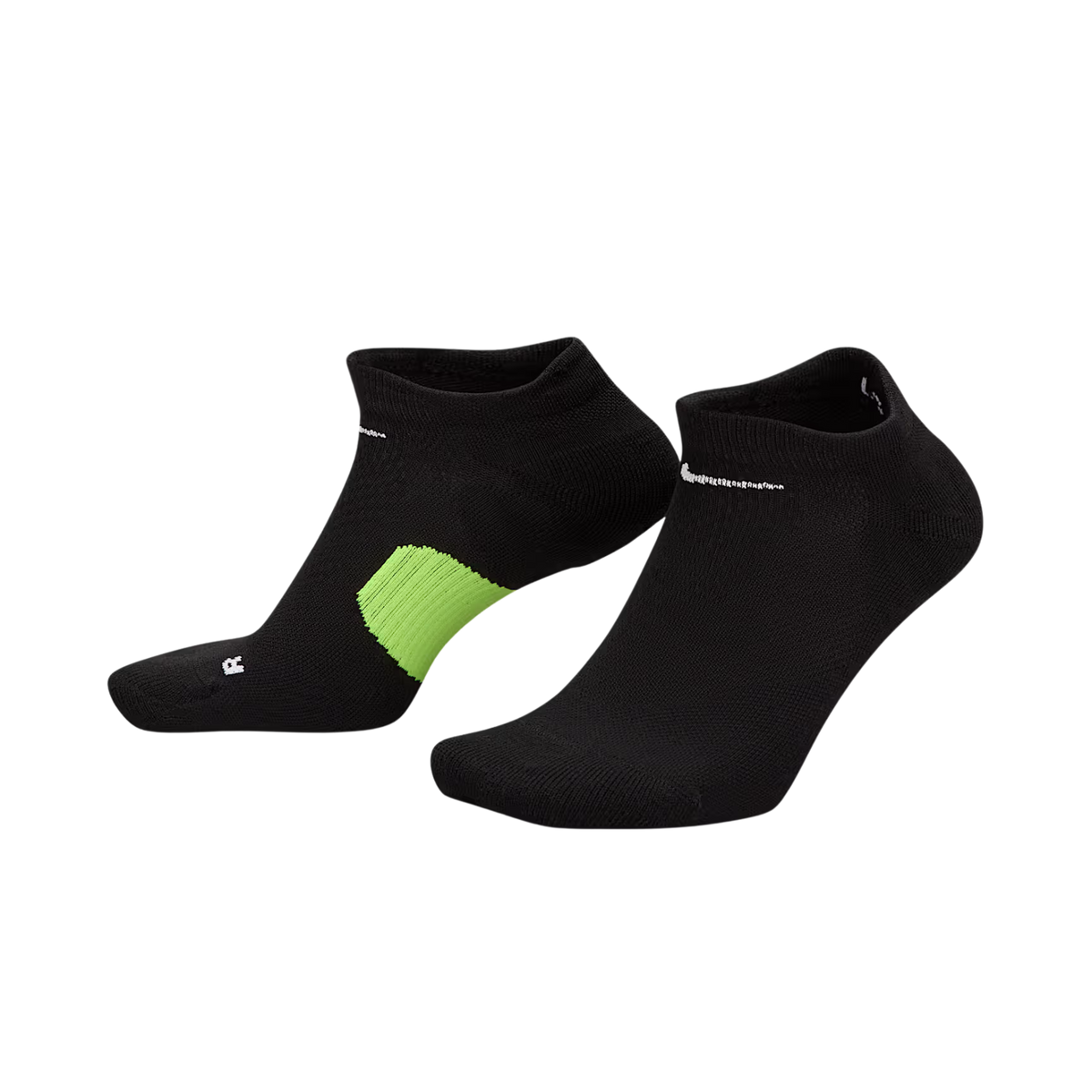 NIKE Running Midweight No-Show Socks GEAR - Socks BLACK/SMOKE GREY/WHITE