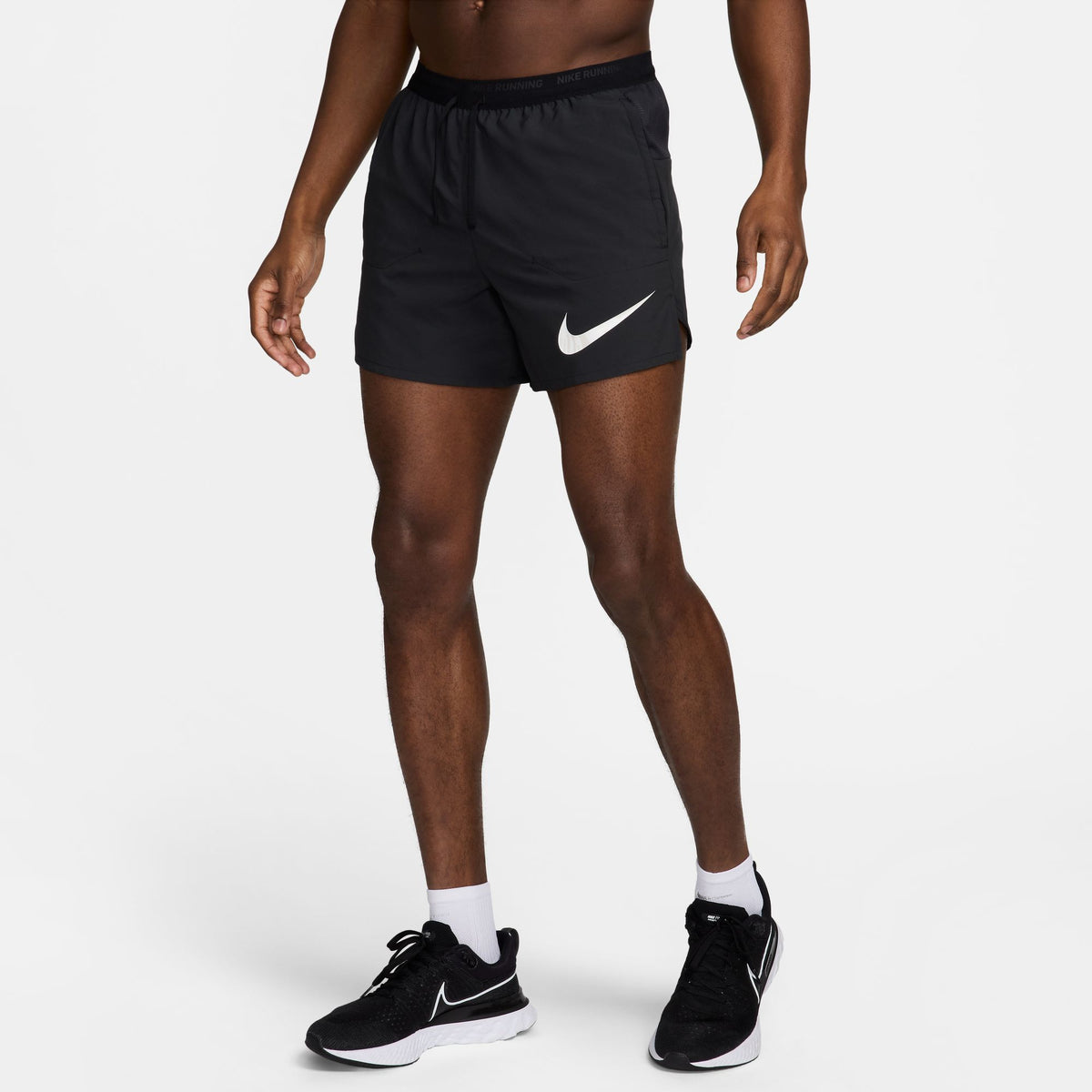 NIKE Stride 5 Inch Shorts Mens (STOP - PRE) APPAREL - Mens Shorts BLACK