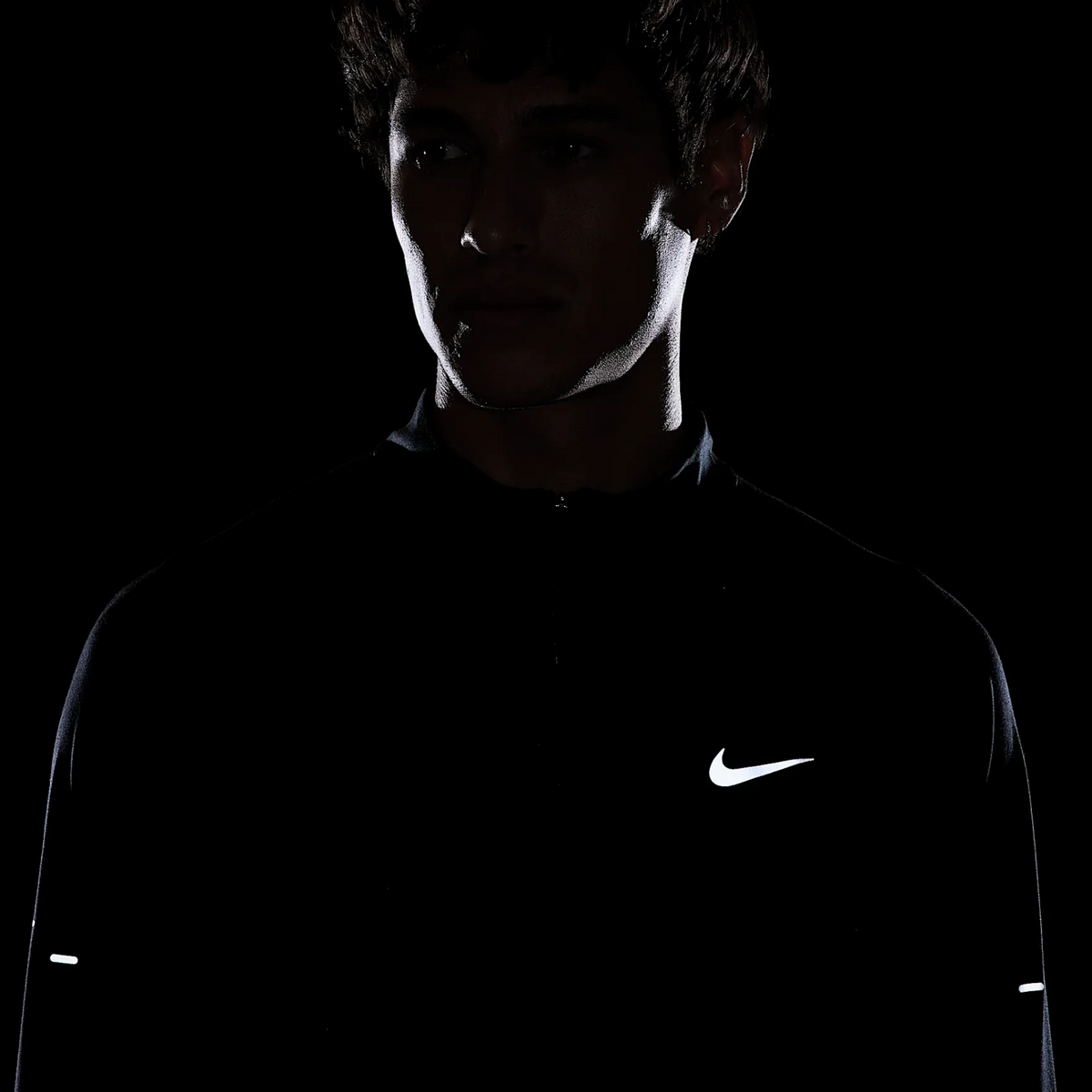 NIKE Stride Dri-FIT 1/4-Zip Running Top Mens APPAREL - Mens Tops