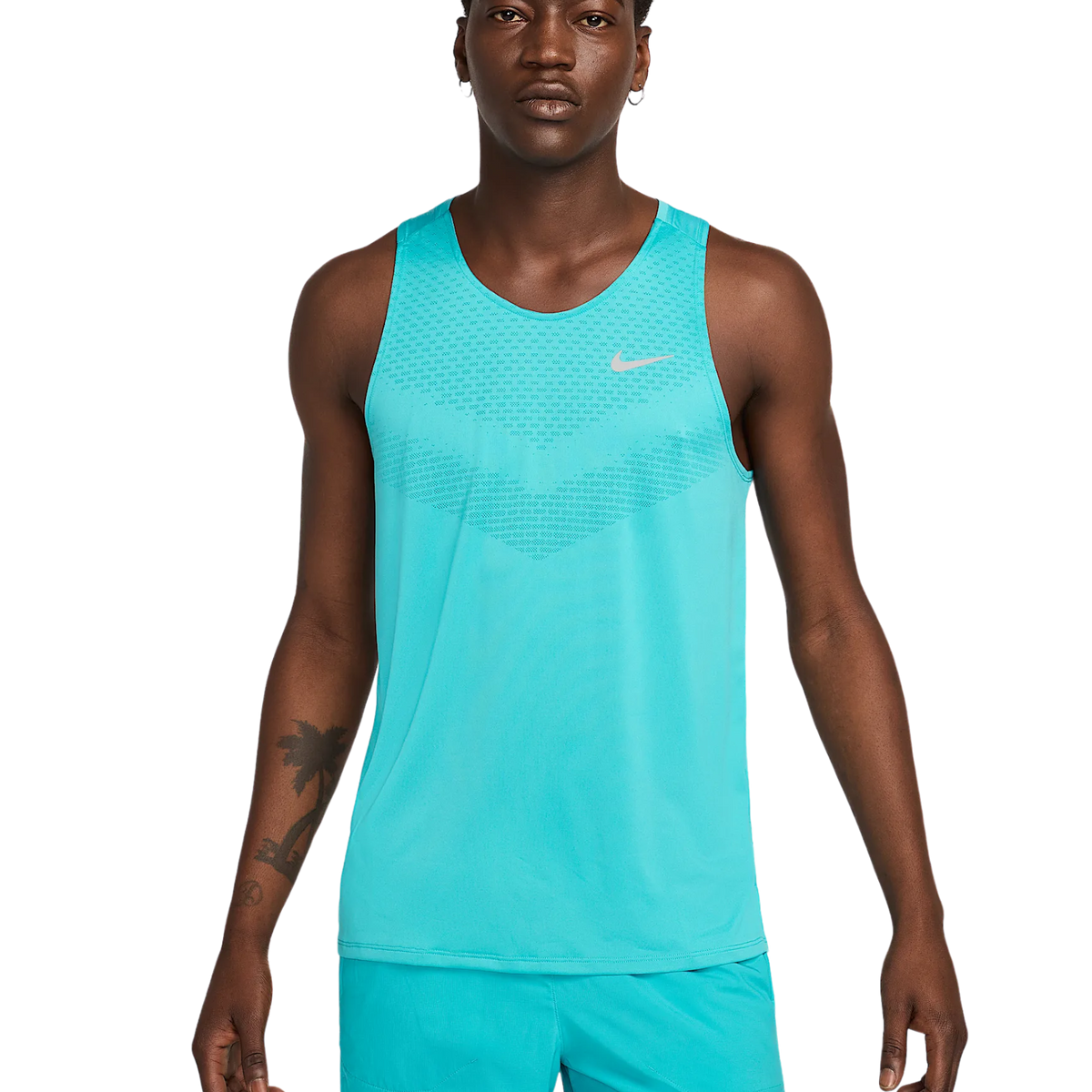 NIKE Stride Mens Dri-FIT ADV Running Tank Top APPAREL - Mens Tanks DUSTY CACTUS