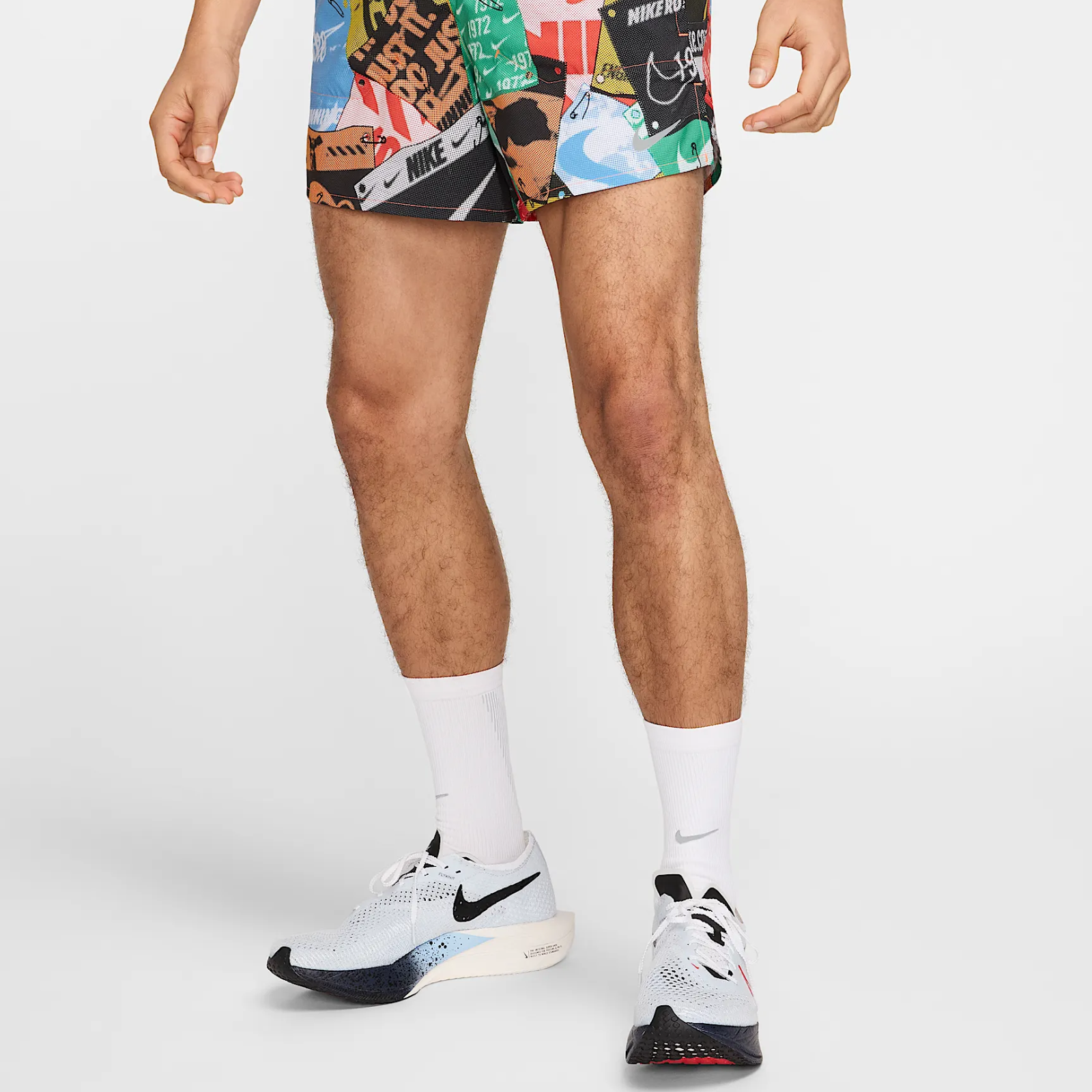 NIKE Stride Run Energy 5" Shorts Mens APPAREL - Mens Shorts TOTAL ORANGE/BLACK/REFLECTIVE SILVER