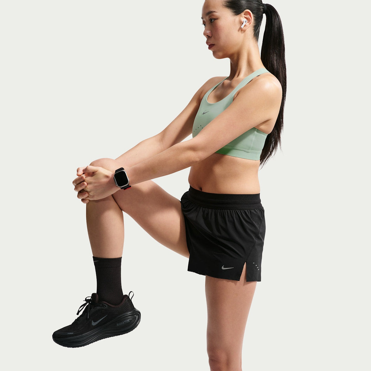 Nike Swift Breathe Dri-FIT Mid-Rise Brief-Lined Running Shorts Women's APPAREL - Womens Shorts