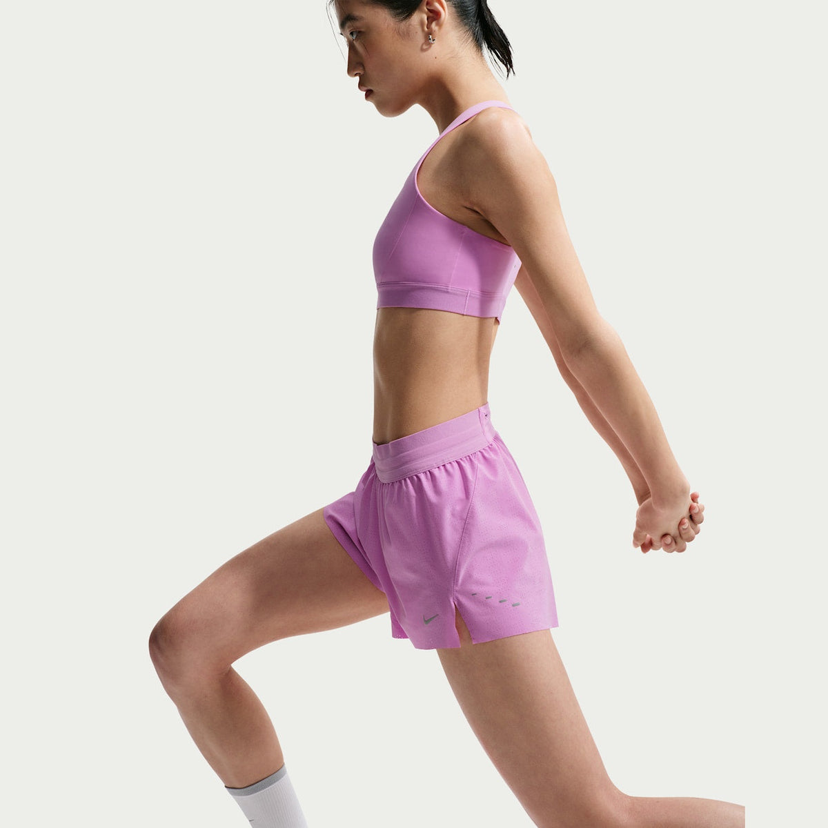 Nike Swift Breathe Dri-FIT Mid-Rise Brief-Lined Running Shorts Women's APPAREL - Womens Shorts