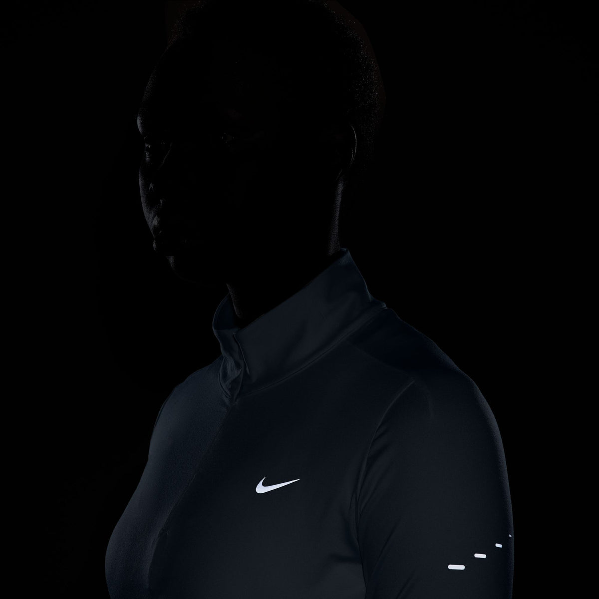 NIKE Swift Dri-FIT UV 1/4-Zip Running Top Womens APPAREL - Womens Long Sleeve Tops