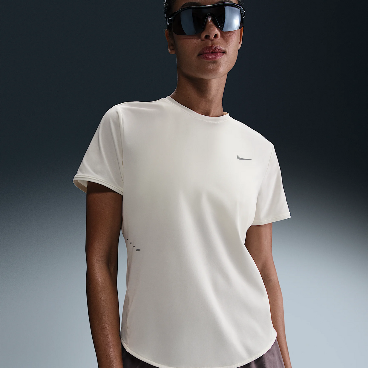 NIKE Swift Dri-Fit Short Sleeve Top Womens APPAREL - Womens T-Shirts SAIL