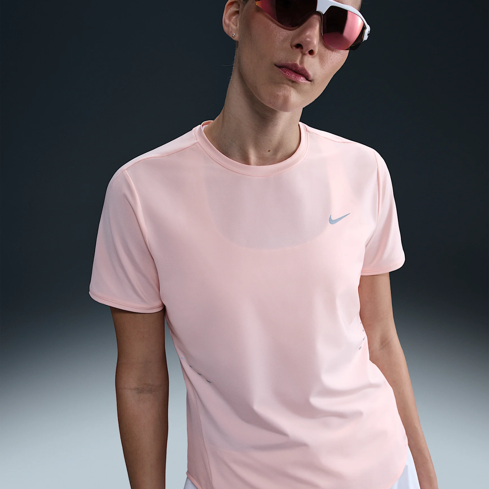 women's nike dri fit pink top