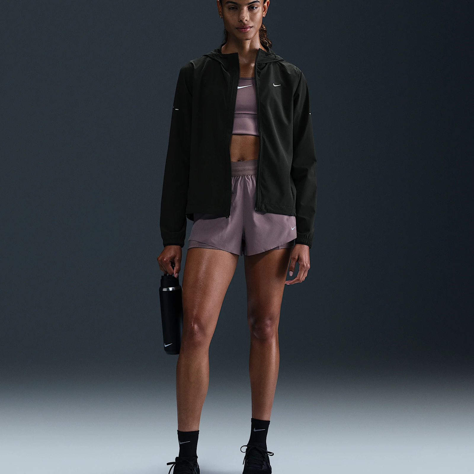 NIKE Swift Repel Packable Running Jacket Women's APPAREL - Womens Jackets BLACK