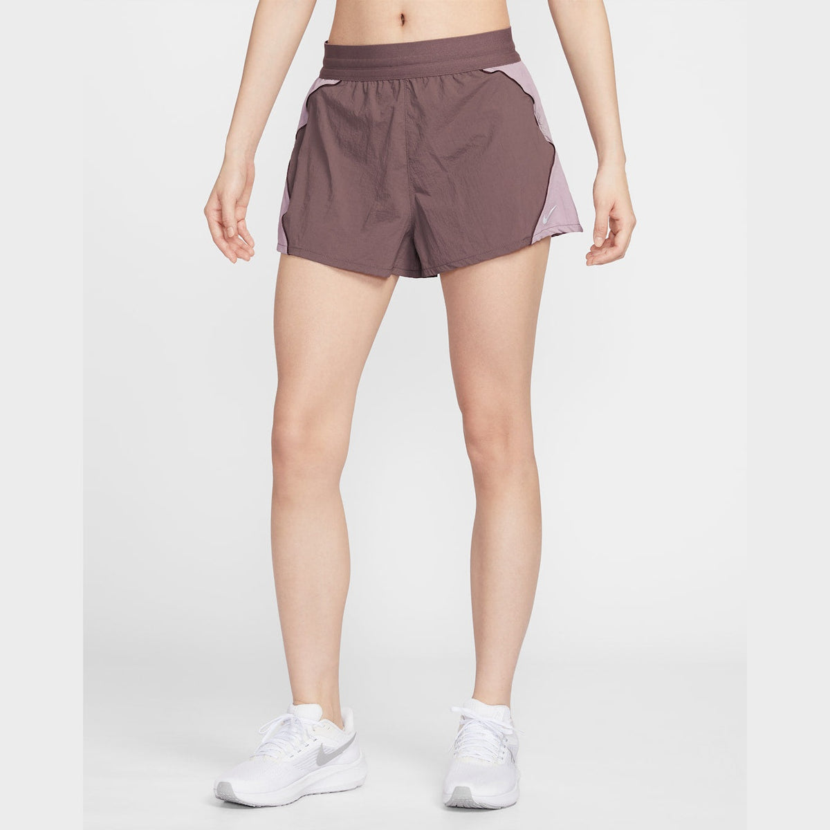 Nike Swift Womens Repel High-Waisted Brief-Lined Running Shorts APPAREL - Womens Bottoms TATTOO/LIGHT VIOLET ORE/BURGUNDY CRUSH
