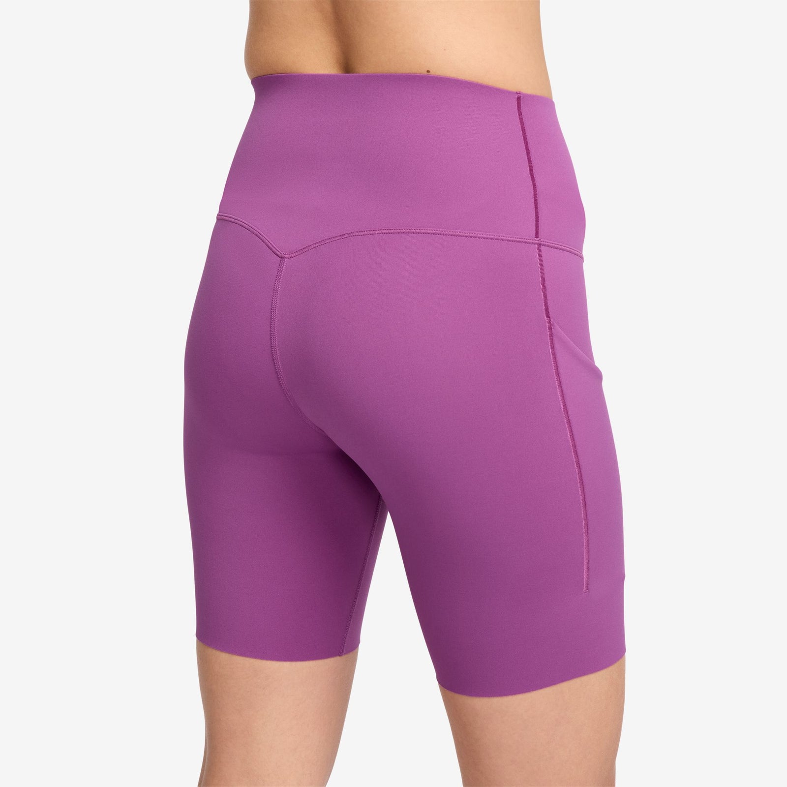 NIKE Universa Biker Shorts Women's APPAREL - Womens Tights HOT FUSCHIA/BLACK