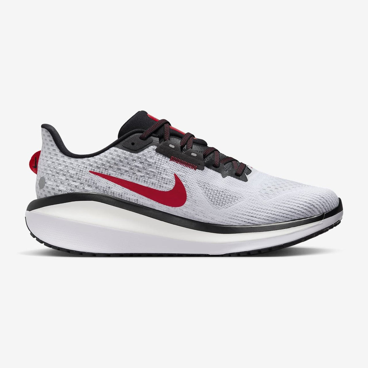 NIKE Vomero 17 Mens FOOTWEAR - Mens Neutral Cushioned WHITE/BLACK/FIRE RED