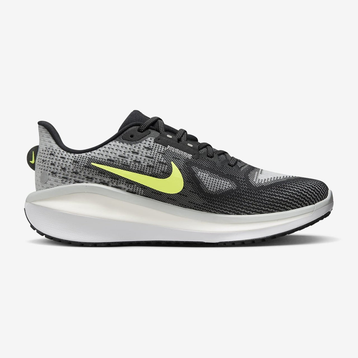 NIKE Vomero 17 Mens FOOTWEAR - Mens Neutral Cushioned BLACK/VOLT-LT SMOKE GREY-WHITE
