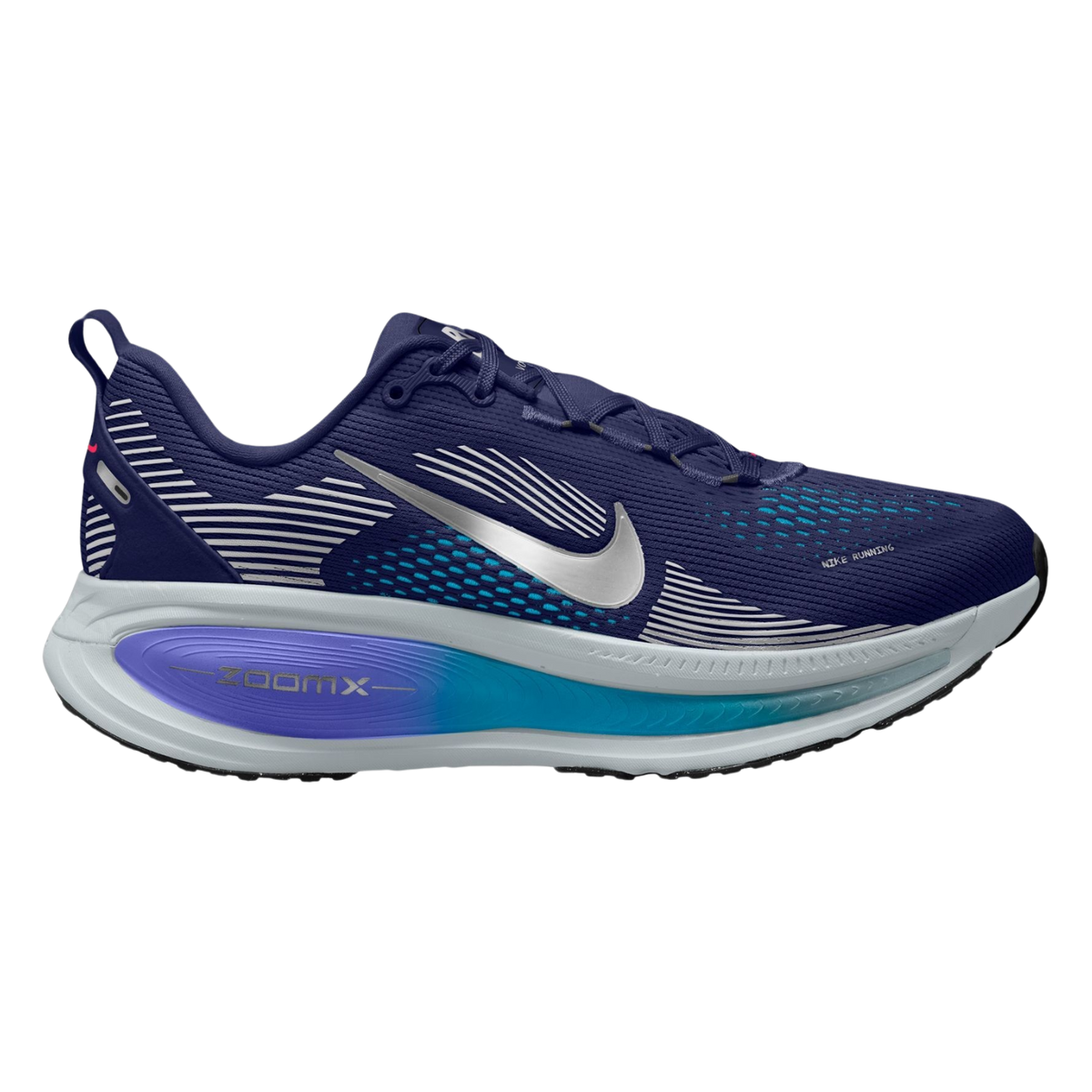 NIKE Vomero 18 Mens FOOTWEAR - Mens Neutral Cushioned BLUE VOID/METALLIC SILVER-BLUE LIGHTNING