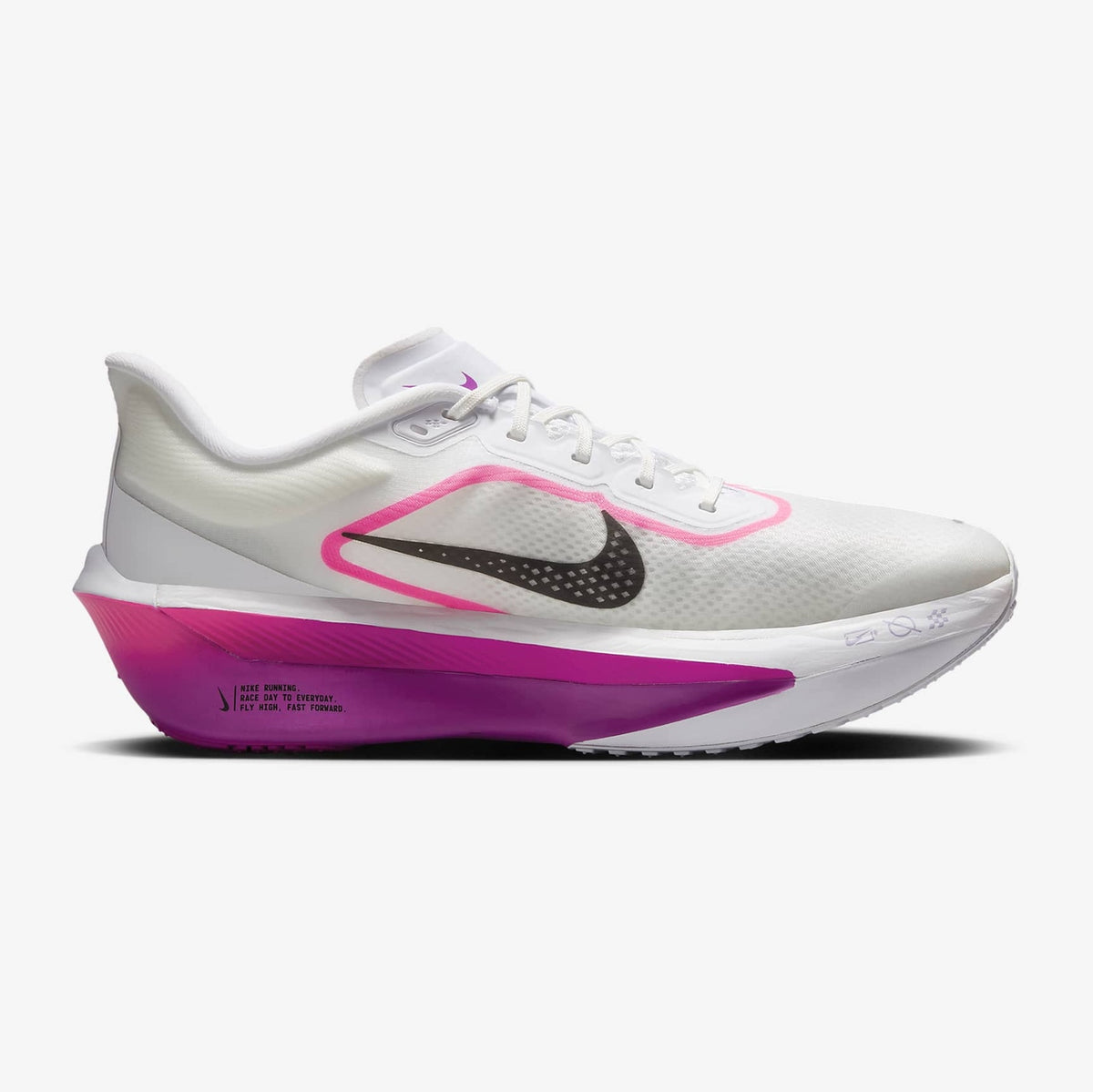 NIKE Zoom Fly 6 Mens FOOTWEAR - Mens Carbon Plate WHITE/BLACK/VIVID GRAPE