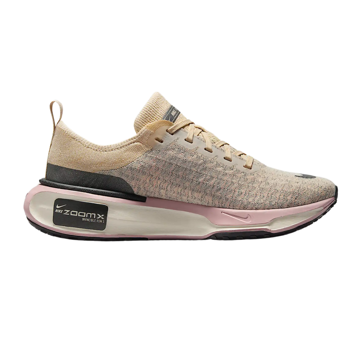 NIKE ZoomX Invincible Run 3 PRM Womens FOOTWEAR - Womens Neutral Cushioned SANDRIFT/ANTHRACITE/PINK OXFORD