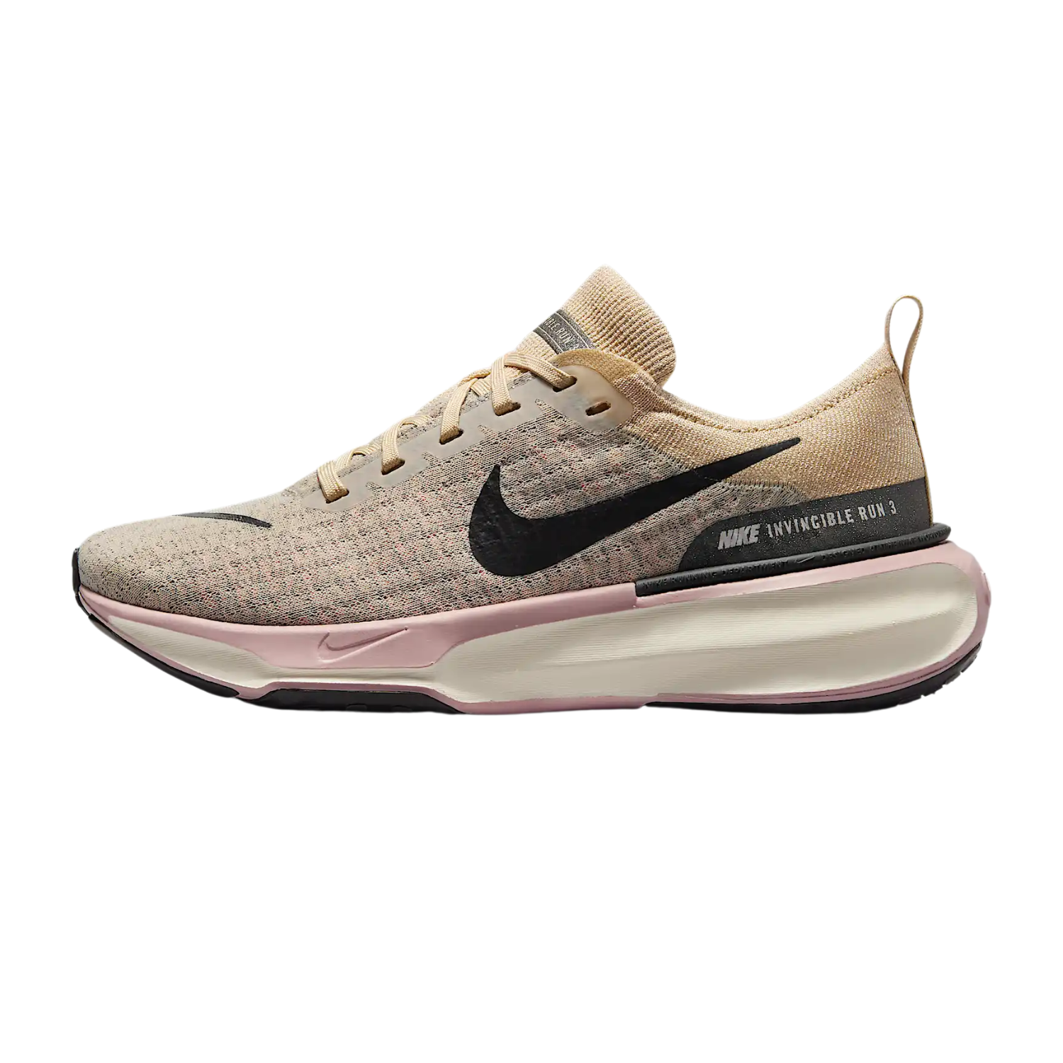 NIKE ZoomX Invincible Run 3 PRM Women's FOOTWEAR - Womens Neutral Cushioned SANDRIFT/ANTHRACITE/PINK OXFORD