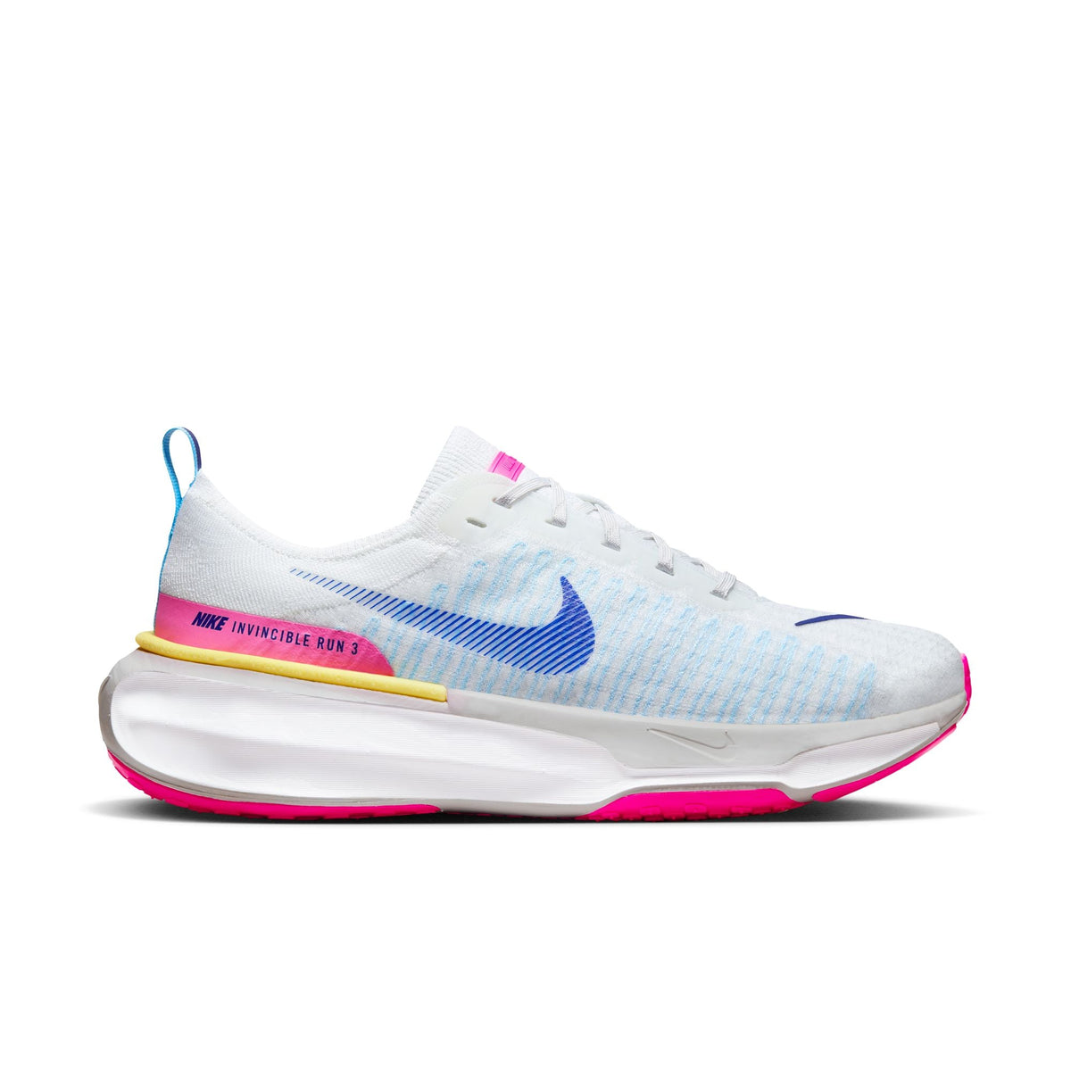 NIKE ZoomX Invincible Run FK 3 Womens FOOTWEAR - Womens Neutral Cushioned WHITE/DEEP ROYAL BLUE