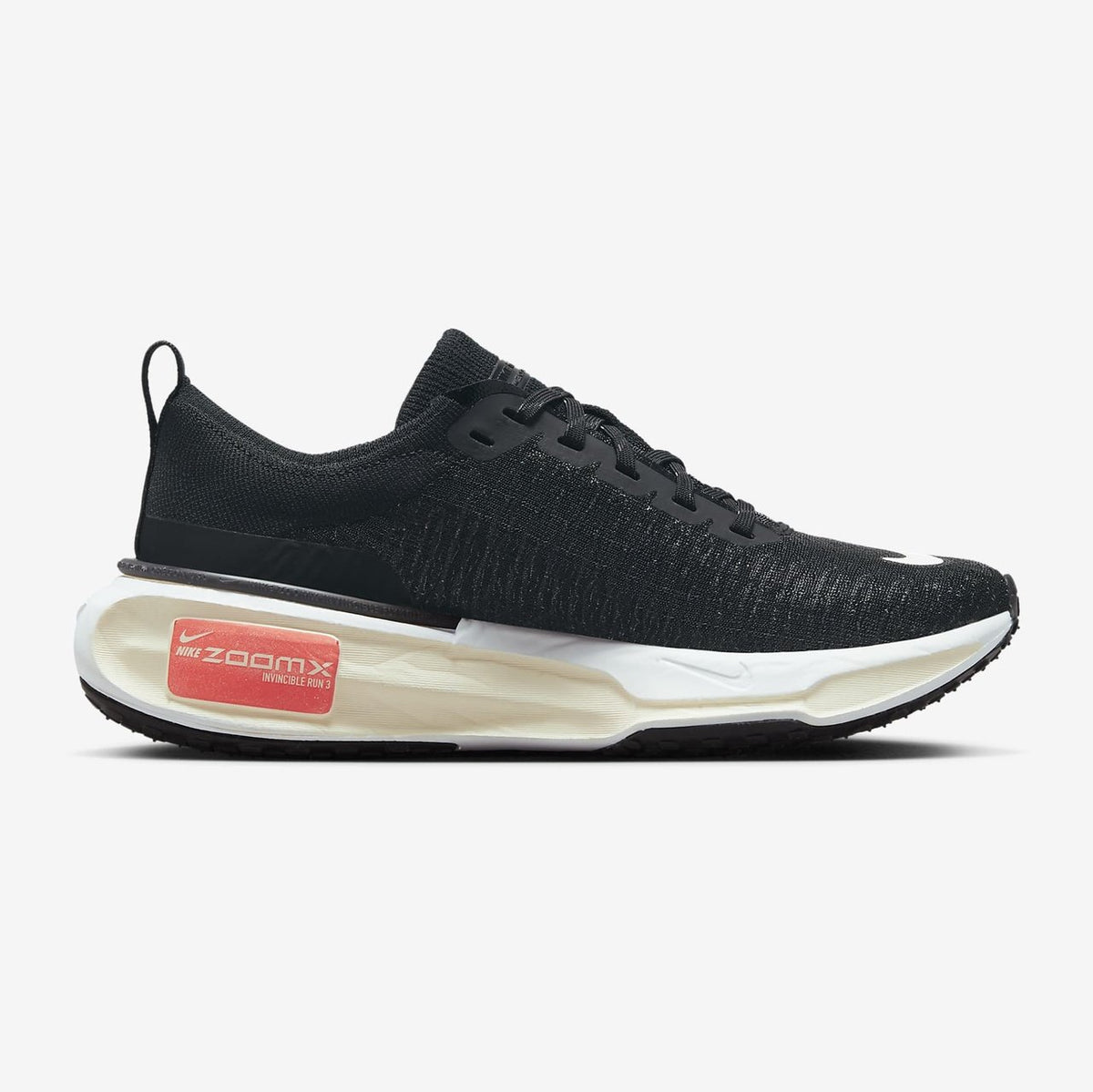 NIKE ZoomX Invincible Run FK 3 Womens FOOTWEAR - Womens Neutral Cushioned BLACK/WHITE - DARK GREY-WHITE