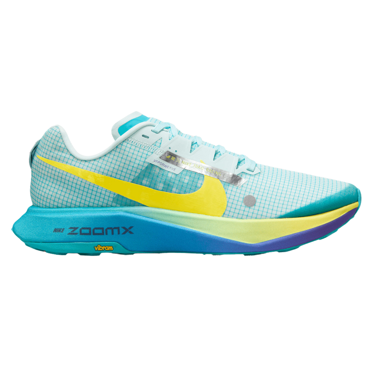 NIKE ZoomX Ultrafly Trail Mens FOOTWEAR - Mens Trail DUSTY CACTUS/OPTI YELLOW-GLACIER BLUE